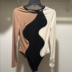 SHEIN Multicolor Long Sleeve Bodysuit